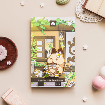 Jasmine Milk Tea Bunny Pin