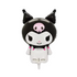 A 32 inch mylar balloon featuring the character Kuromi, predominantly black with white and pink accents, designed for air inflation for a birthday celebration.
