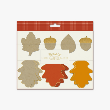 Leaves and Acorn Paper Banner Set
