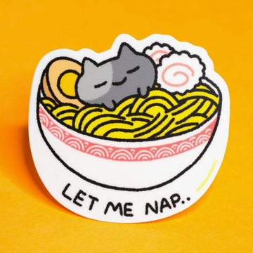Let Me Nap Cat Sticker