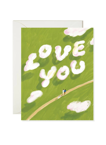 Love You Clouds Card