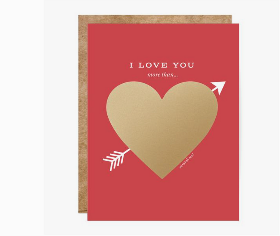 Love You More - Scratch-Off Card