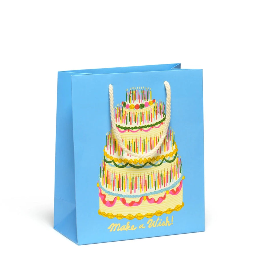 Make A Wish Birthday Cake Gift Bag - Medium