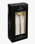 Matrix Style Gold Cutlery Set