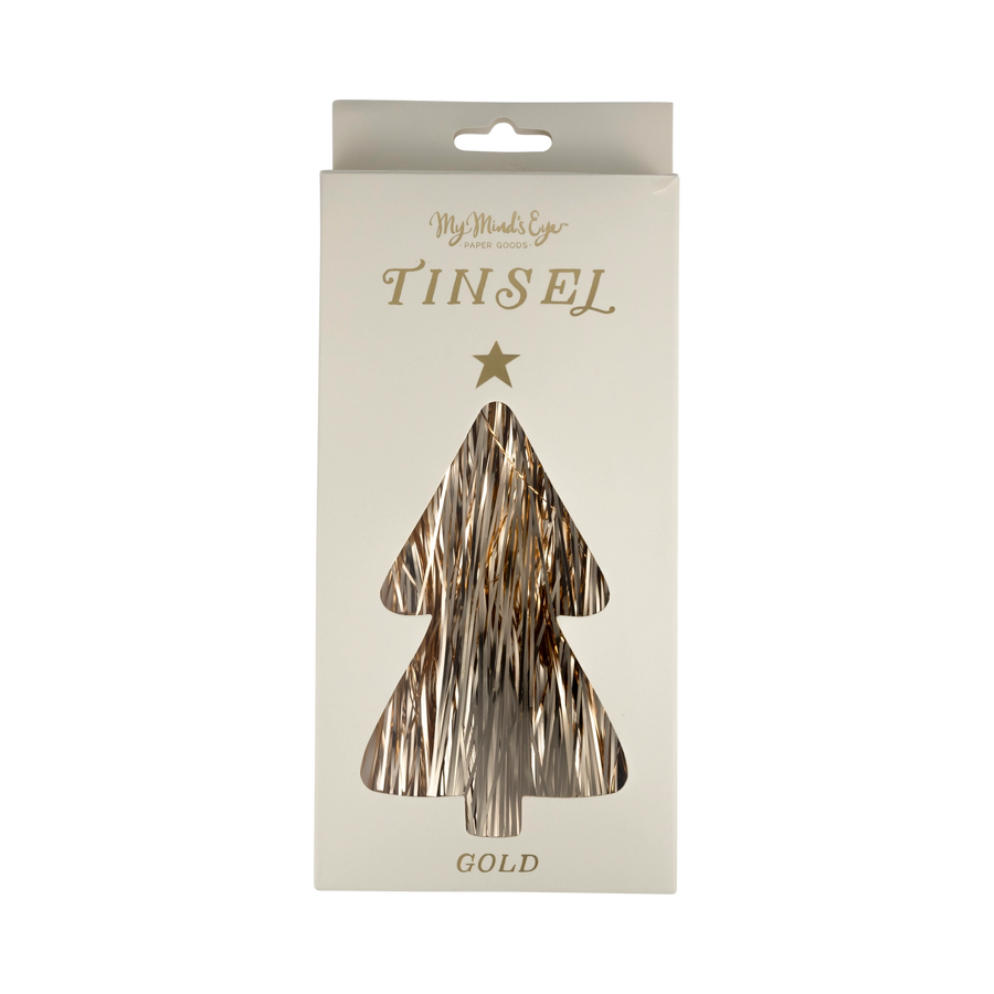 Gold Metallic Tree Tinsel