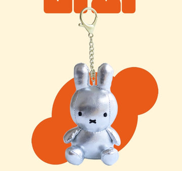 Miffy Keychain Chrome Silver