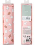 A pink Miffy Stick Pencil Pouch with character prints, displayed in its packaging.
