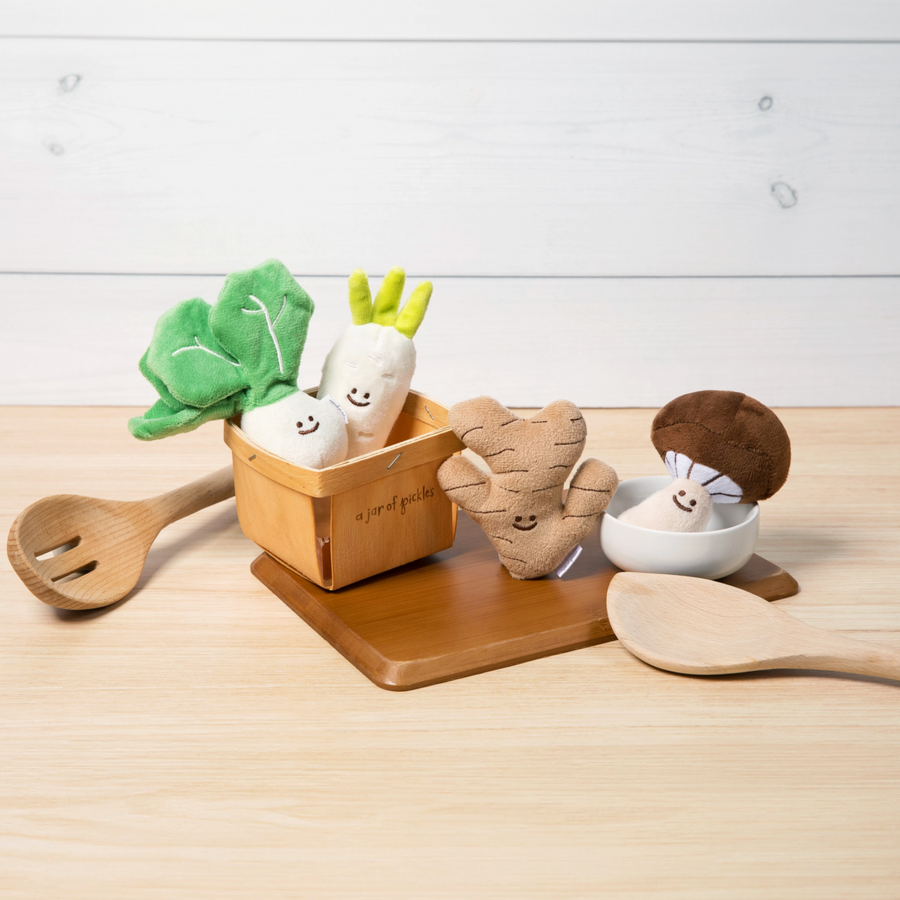 Mini Vegetable Plushie Set