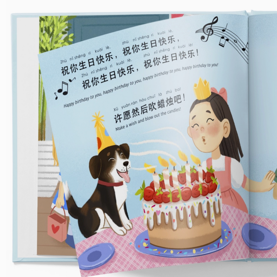 My Birthday Cake - Simplified Chinese Version with Pinyin and English