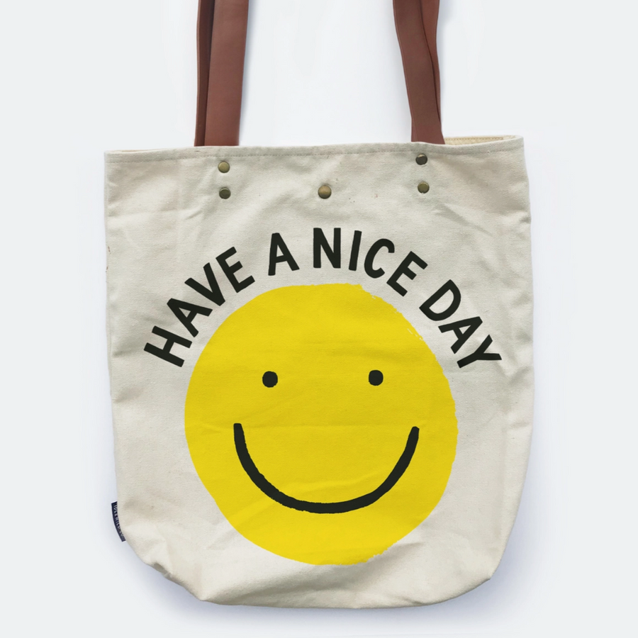 Nice Day Smiley Tote Bag