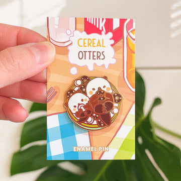 Otters Cereal Bowl Choco Pin