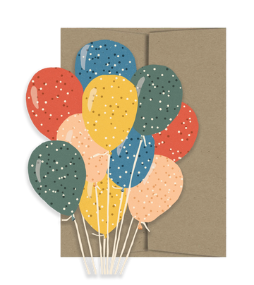 Party Balloons Card