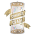 Graduation-themed diploma balloon with 'Congrats Grad!' text on a white background