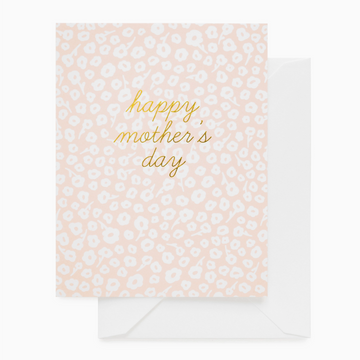Pink Floral Happy Mother's Day Card