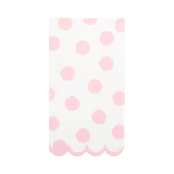 Pink Polka Dot Dinner Napkins