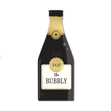 Pop the Bubbly Champagne Shaped Napkins