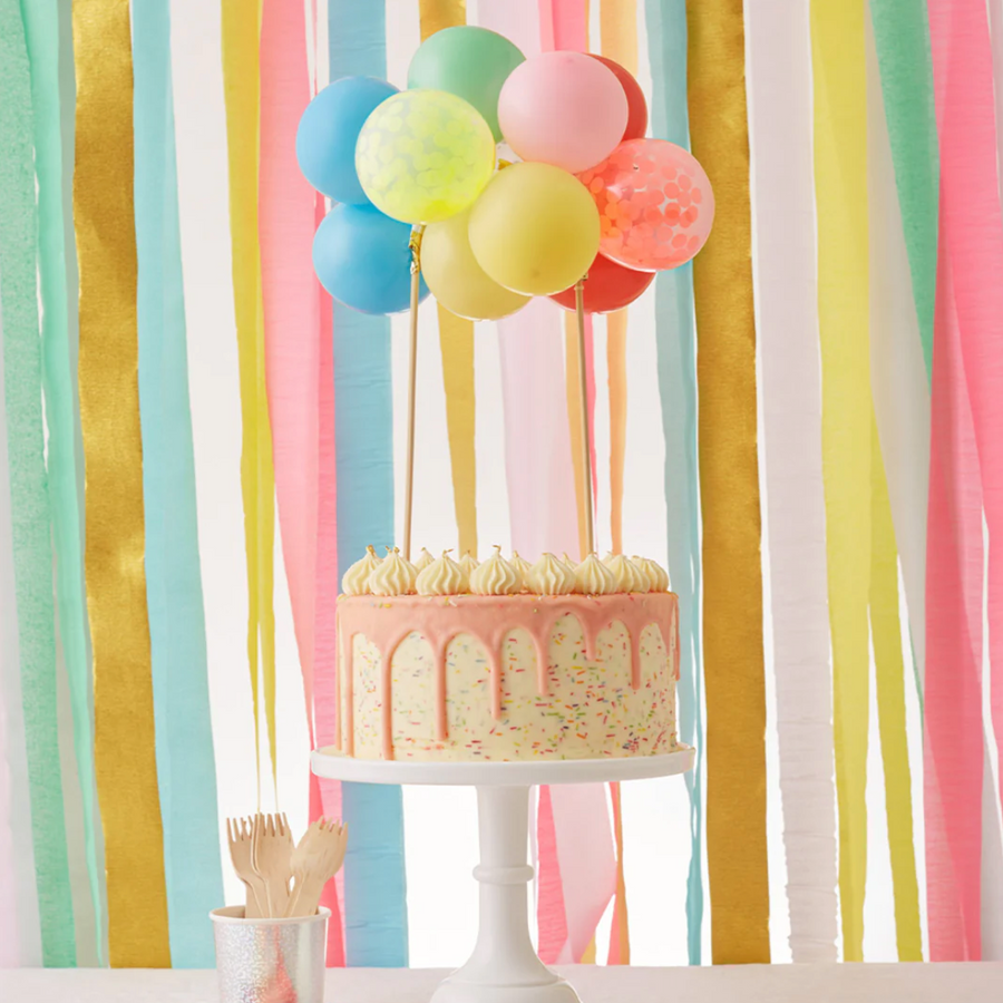 Rainbow Balloon Cake Topper DIY Kit