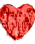 a red fringe heart pinata