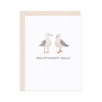 Relationship Gulls Anniversary Card