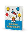 Retro color Hello Kitty Birthday Card with printed balloons