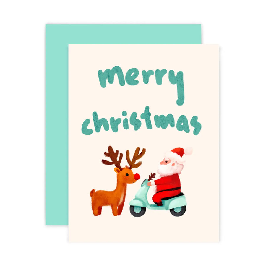 Santa Reindeer Boxed Cards