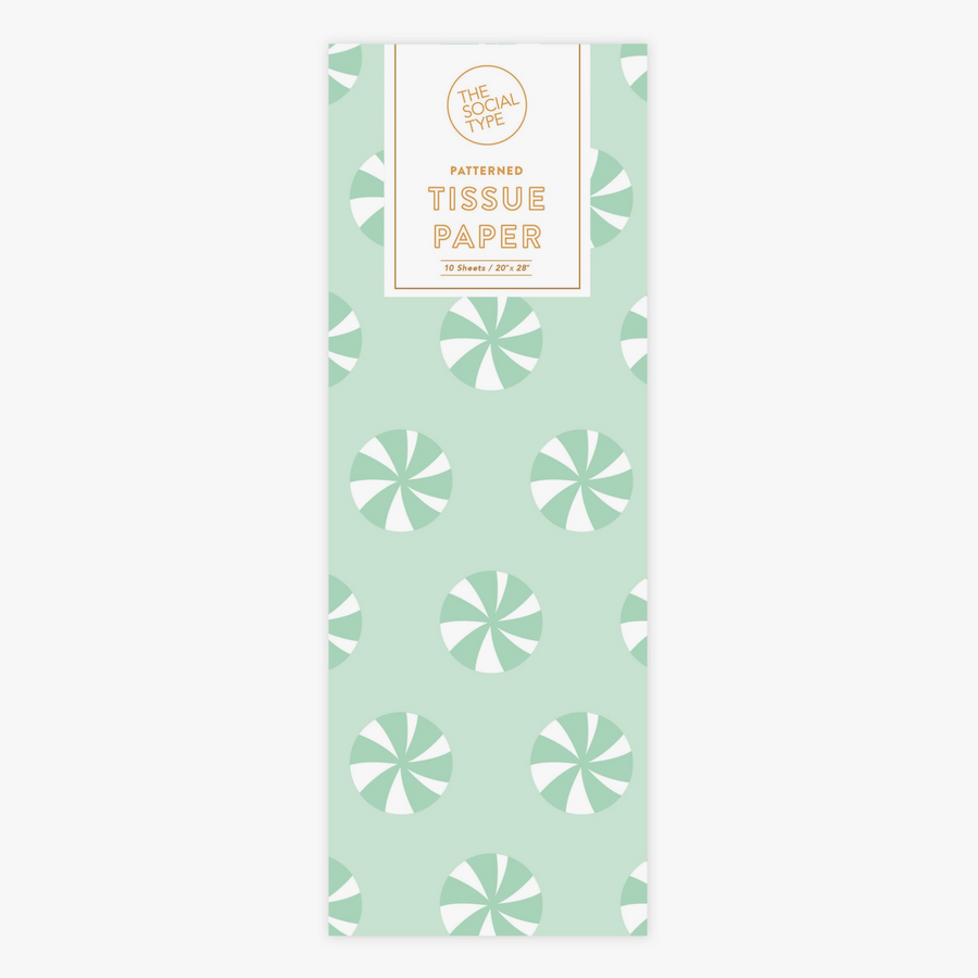 Peppermint Holiday Tissue Paper