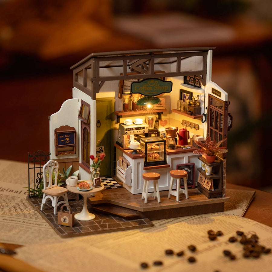 Slow Life Café DIY Miniature House Kit