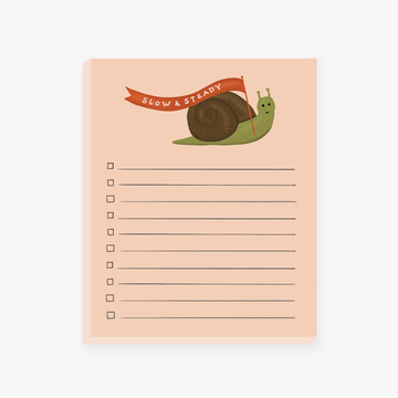 Slow and Steady Snail Notepad