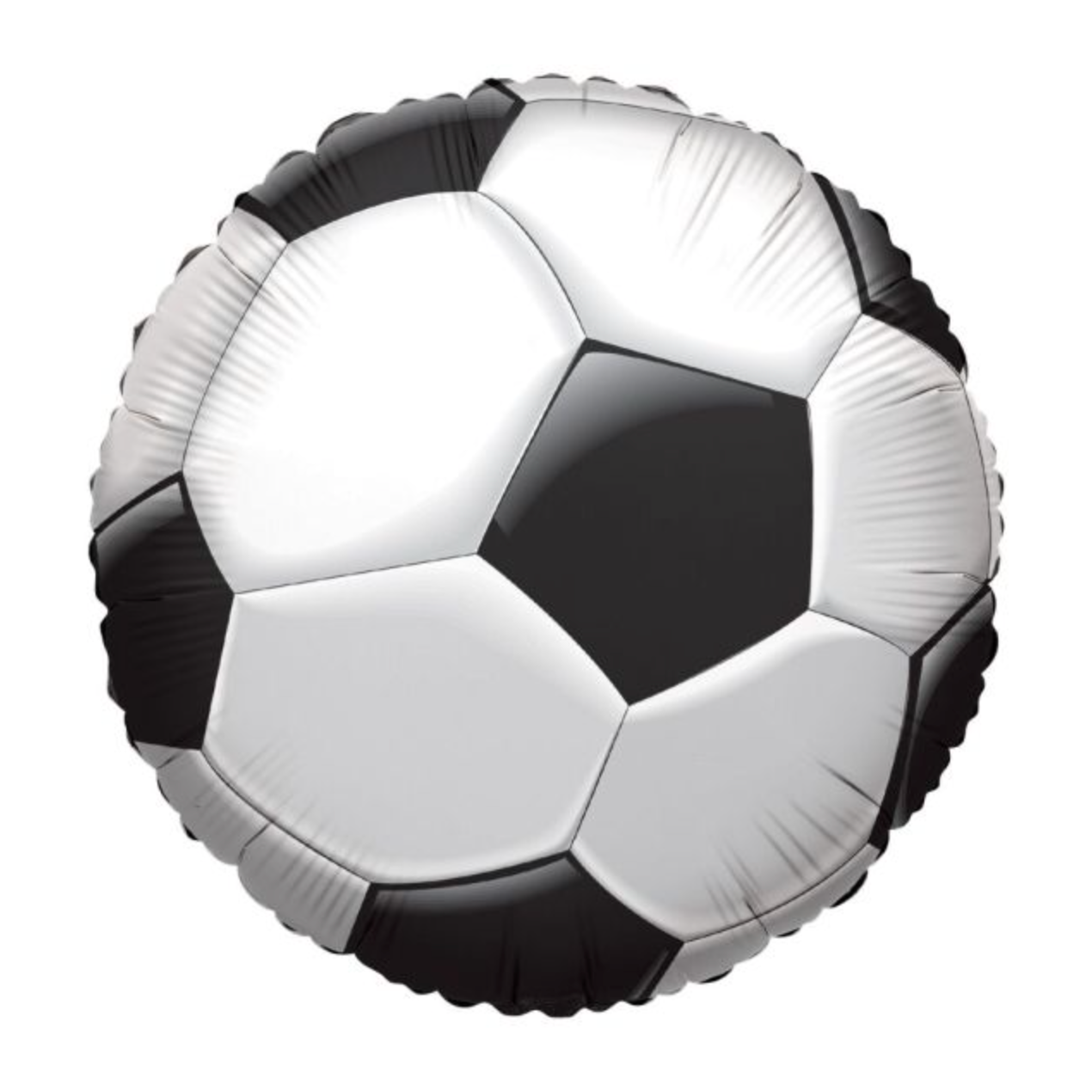balloon of a soccer ball on white background