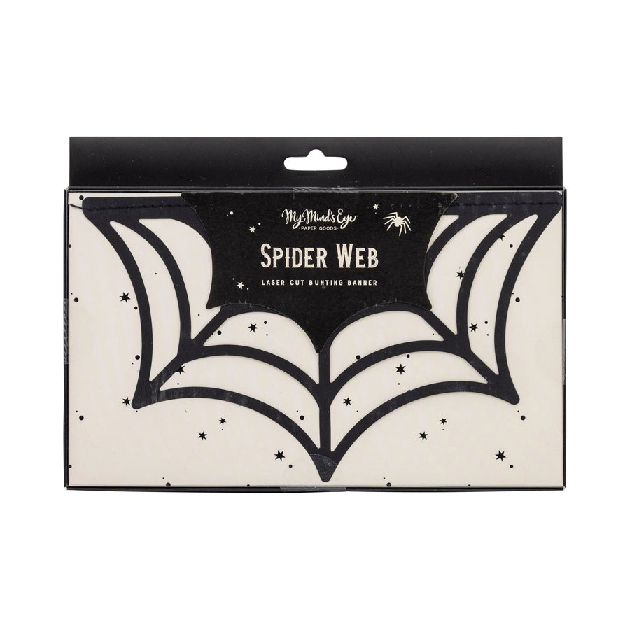Spider Web Bunting Banner