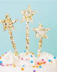 Stars Confetti Cake Toppers