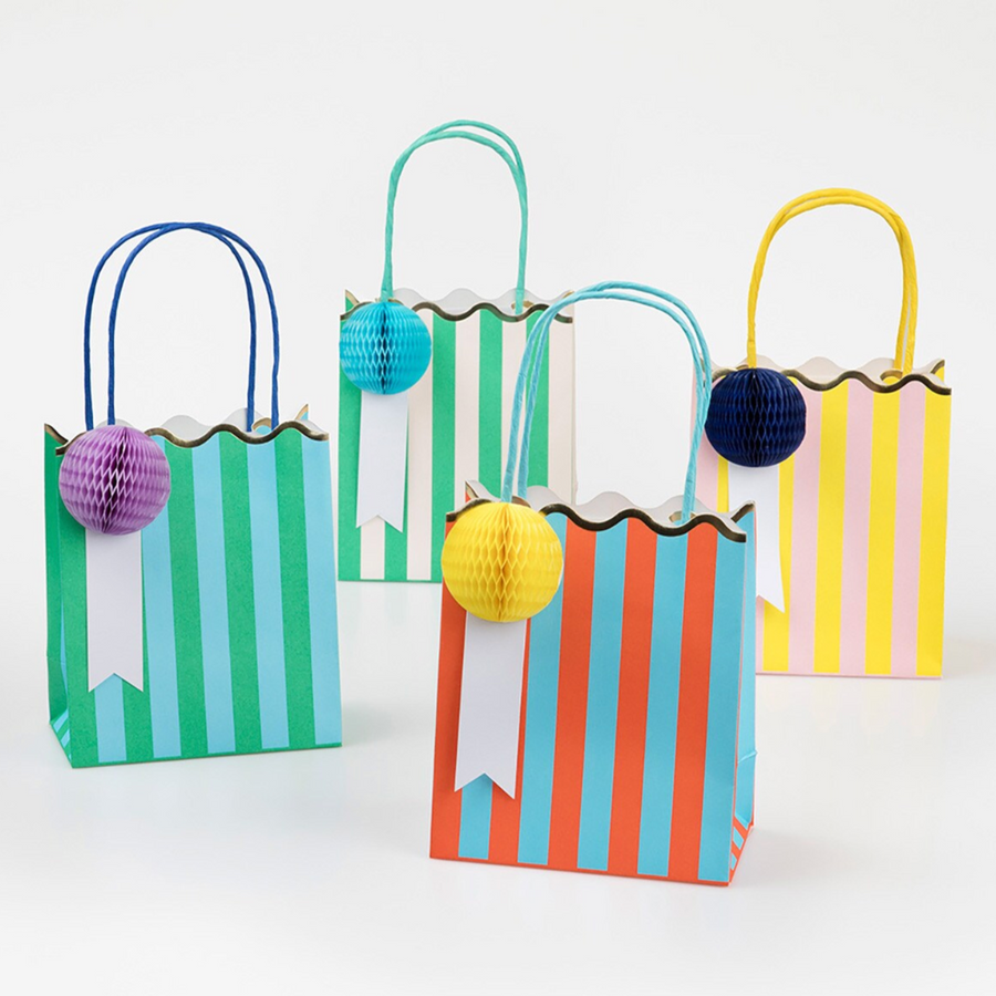 Stripe and Honeycomb Ball Party Bags