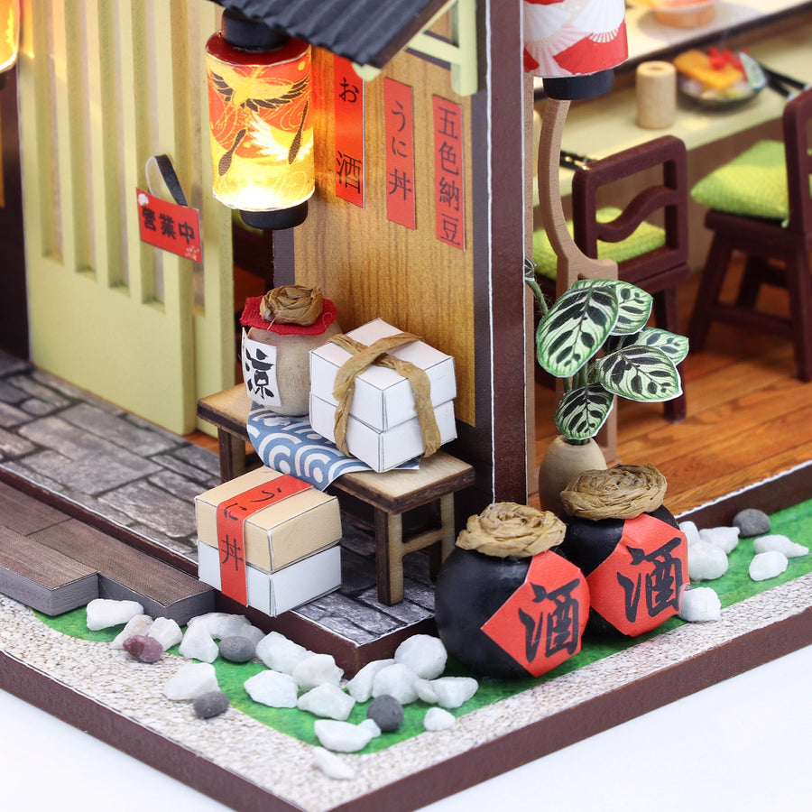 Sushi House DIY Miniature Dollhouse Kit
