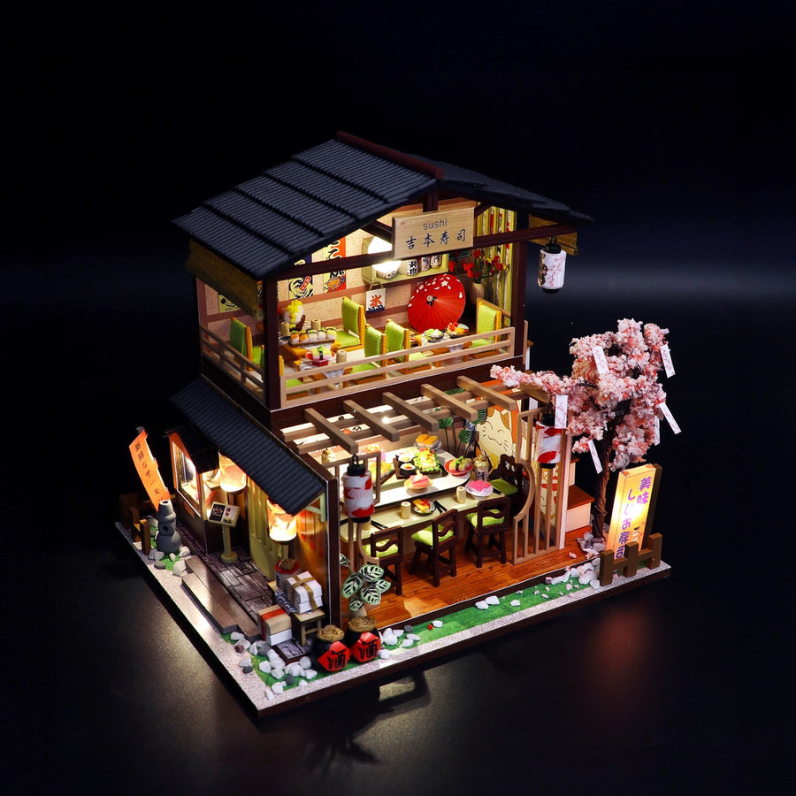Sushi House DIY Miniature Dollhouse Kit