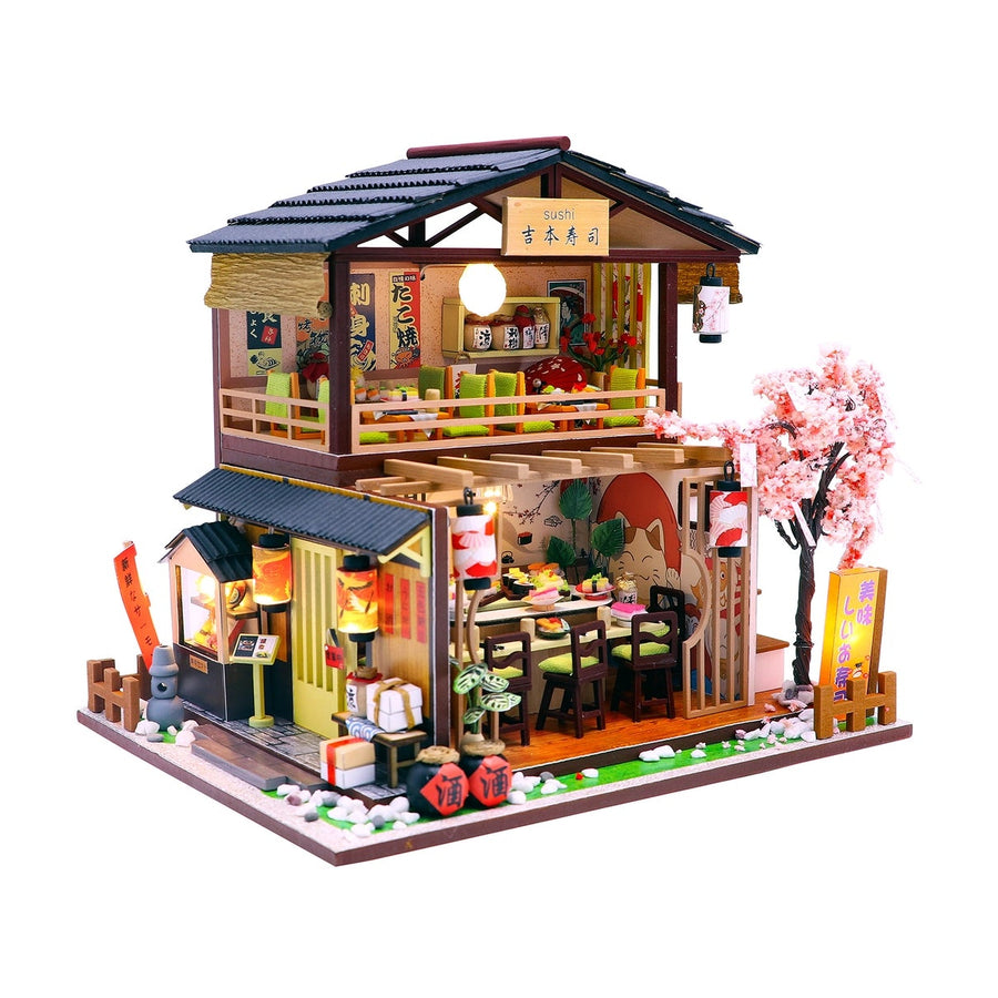 Sushi House DIY Miniature Dollhouse Kit