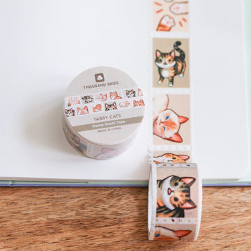 Tabby Cats Stamp Washi Tape