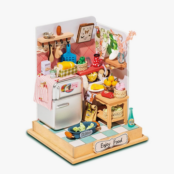 Taste Life Kitchen DIY Miniature Dollhouse Kit