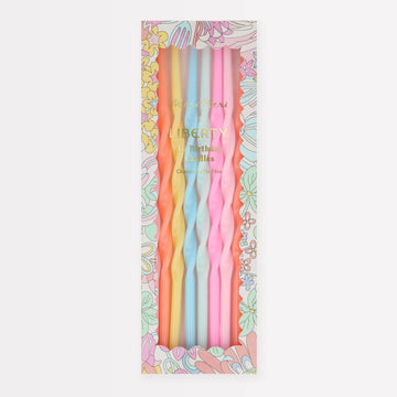 Twisted Rainbow Garden Party Candles
