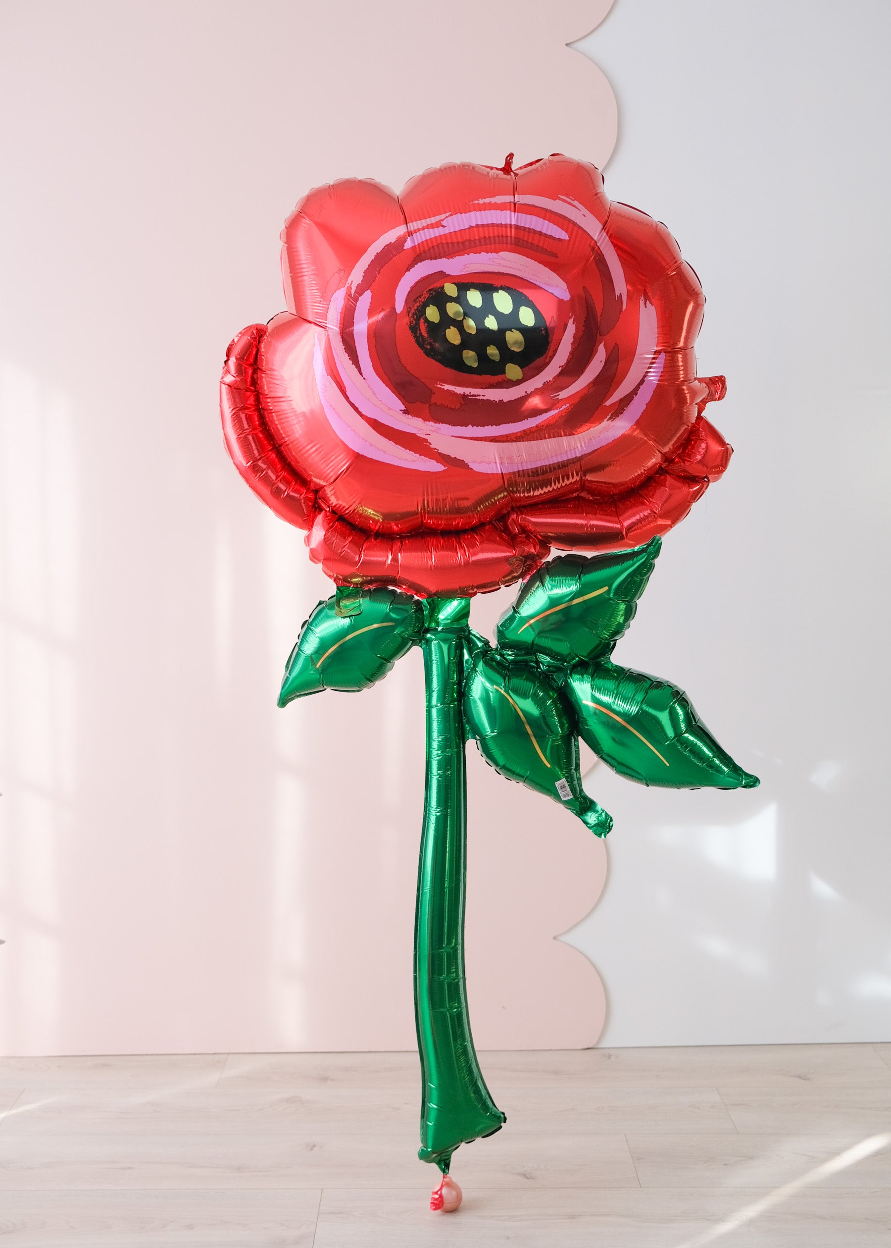 4ft tall rose shaped balloon