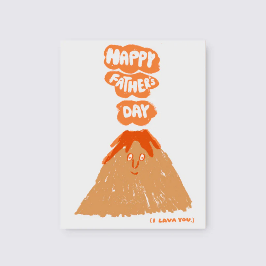 Volcano I Lava You Father's Day Card