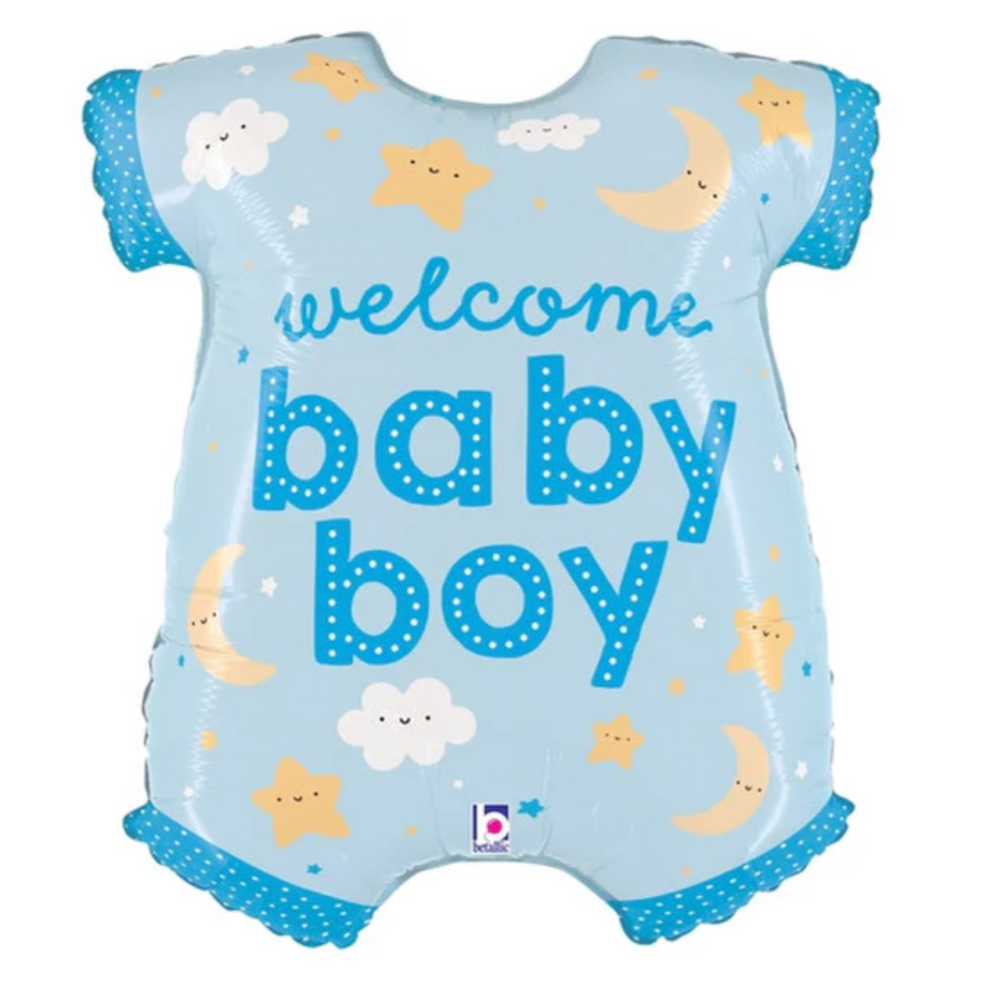Welcome Baby Boy Celestial Onesie Balloon