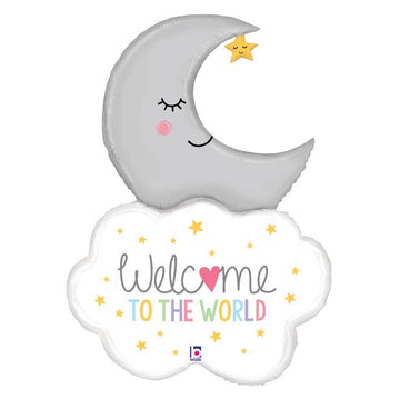 Welcome to the World Baby Moon Balloon