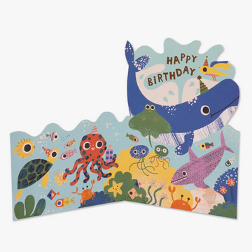 Whale-y Good Day Whale Birthday Card