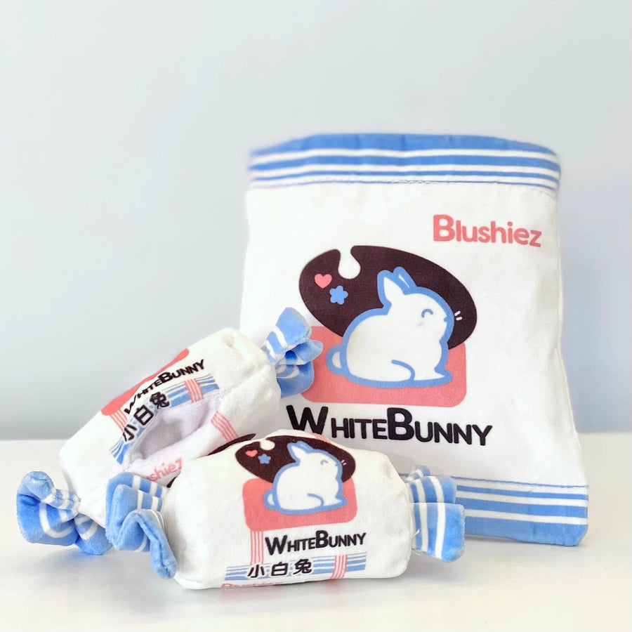 White Bunny Candy Dog Toy