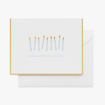 Wishes to You Candles Birthday Card