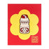 A soft enamel pin with a design resembling a Yakult bottle, presented on a card with 'THE BAO BAE' branding.