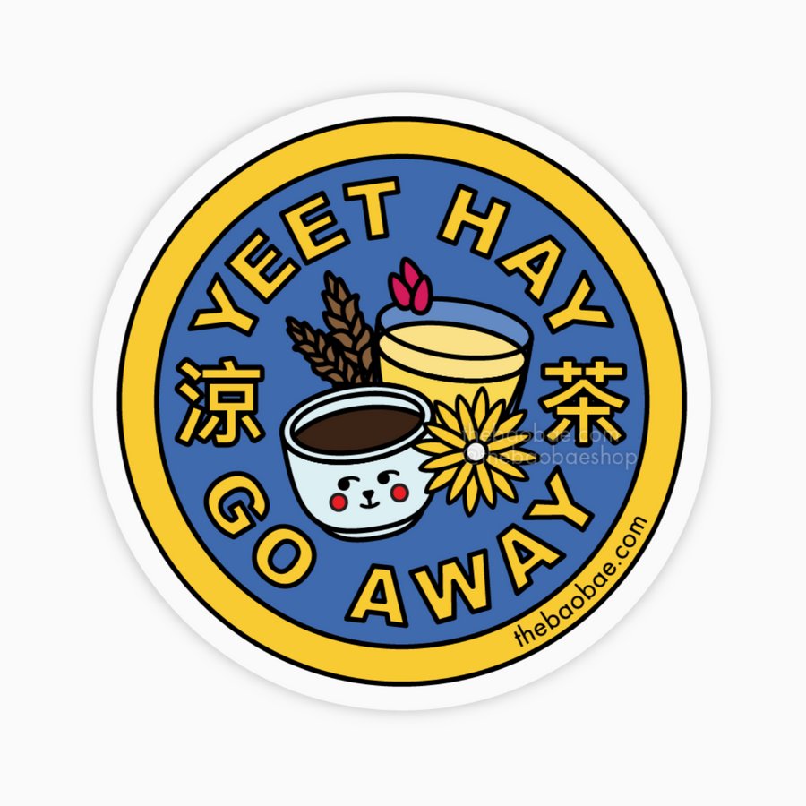 Yeet Hay Go Away Sticker | Oh Shiny! Balloons & Party, Pasadena