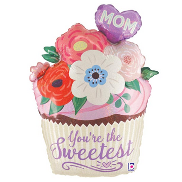 You're the Sweetest Cupcake Mother's Day Balloon