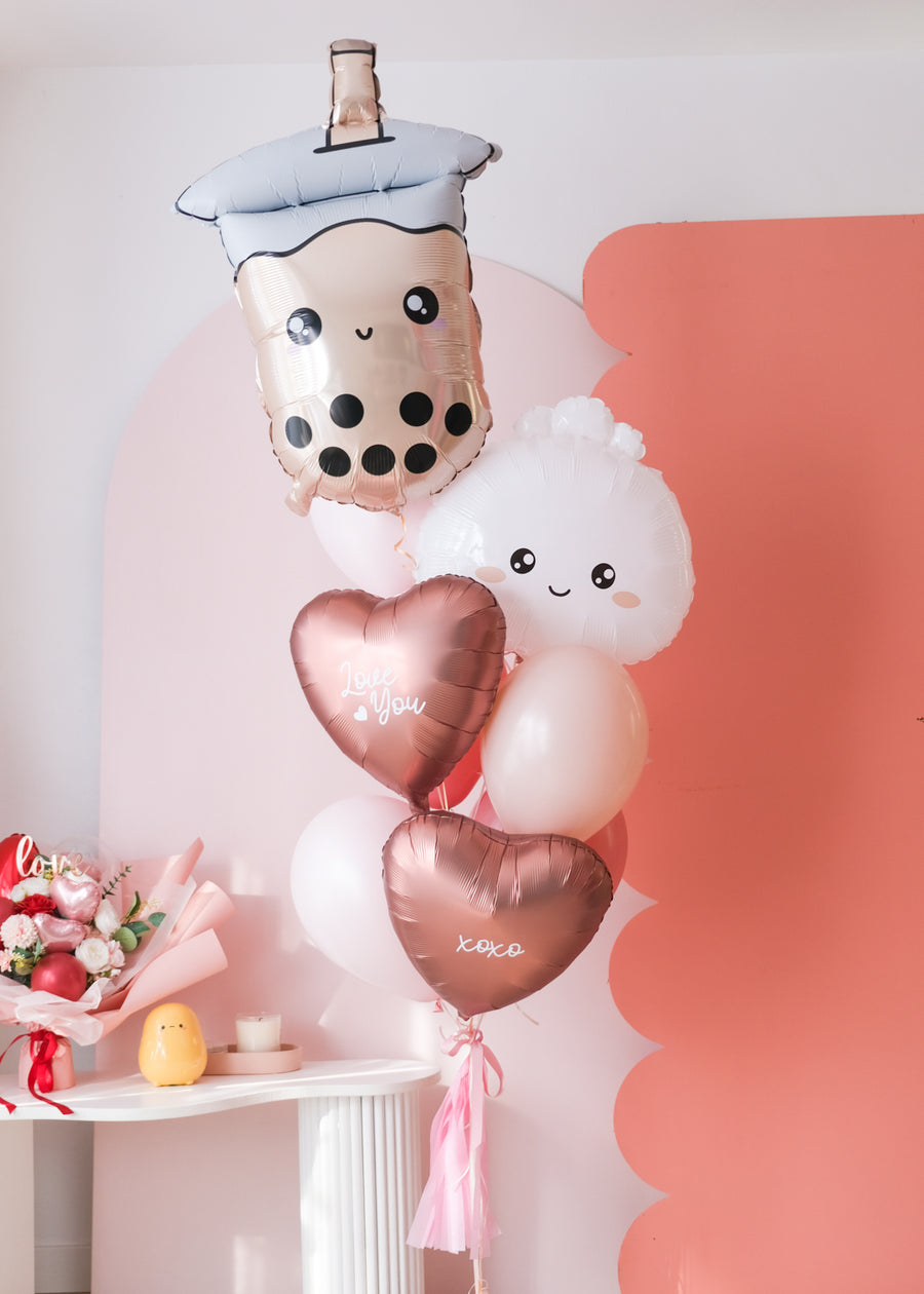 Boba & Dumpling Valentine Balloongram