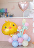 easter chick balloon arrangement with balloon tulips